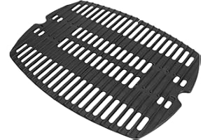 7645 Cast Iron Cooking Grates for Weber 200, Q2000, Q220, Q2200, Q240, Q260, Q2400 Gas Grills, 396000, 396001, 53060001,BBQ A