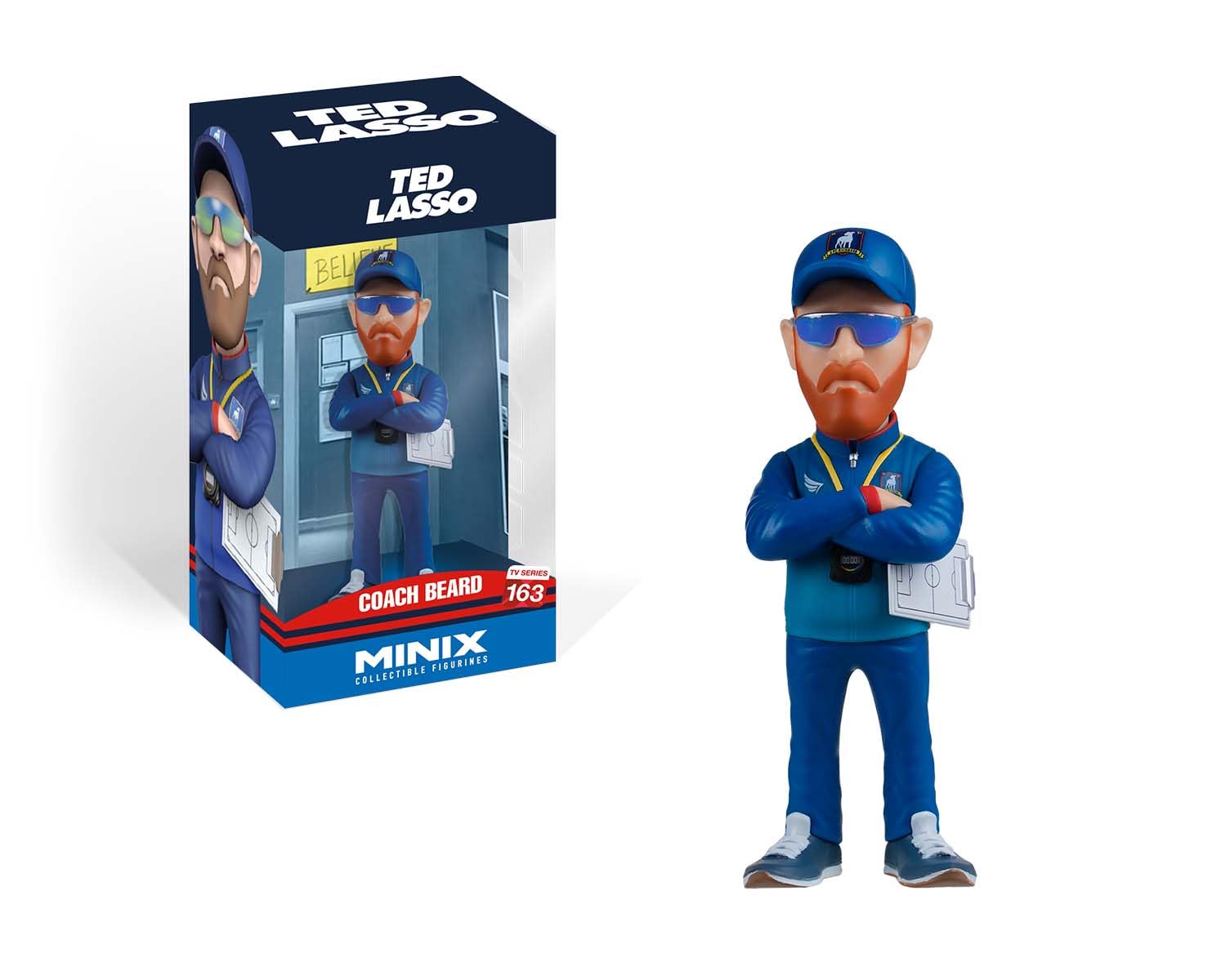 MINIX Coach Beard Model – Collectible Ted Lasso 12cm Figure TV Icon Range for Fans