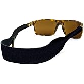 Croakies Original Glasses Strap, Black M/L | Croakies XL Original Black Eyewear Retainer | Secure, Durable, Sport-Grade