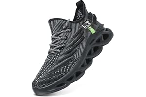 DLWKIPV Men Running Shoes Men's Tennis Shoes Lightweight Breathable Fashion Sneakers Non Slip Workout Gym Shoes for Running Black