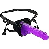 Gephonsi Strap on Dildo with Harness, Wearable Realistic Silicone Dildo Adult Sex Toy for Female Masturbation Women Lesbian C