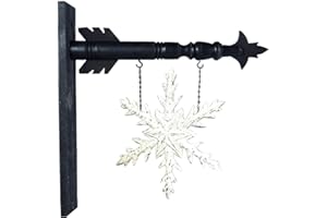 K&K Interiors Arrow Replacement Decorative Hanging Sign, White