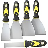 Rerdeim 5Pcs Putty Knife, Set, 1" 2" 3" 4" 5" Scraper, Spackle Knife, Paint Scraper, Scraper Tool, No Rusting, Perfect For Repairing Drywall, Removing Wallpaper, Mud, Plaster Scraping