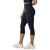 ODODOS Buttery Soft Lounge Yoga Capris for Women, 14" / 19" / 21" High Waist Capri Leggings