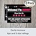 Personalized LYFT Tips & Ratings Sign, Removable Headrest Display Card Placard Decals (Custom Name Printed), Increase Tips & 5 Star Ratings --- Best Accessory for Rideshare Drivers (2 Pack)
