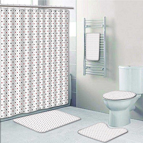 On Sale Aolankaili Designer Bath Polyester 5 Piece Bathroom Set