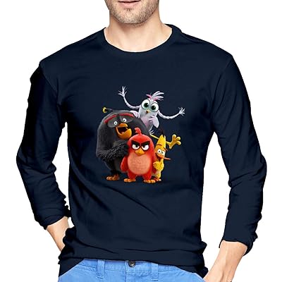 Mens Cute Angry Bird Graphic Long Sleeve T-Shirt Jamaica Ubuy