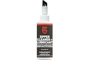 Gear Aid Zipper Cleaner and Lubricant for Wetsuits, Tents and Bags, 2 oz