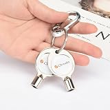 Drado 2pcs 5mm Radiator Bleed Keys Zinc Alloy Square Valve Vent Faucet Wrench view 6