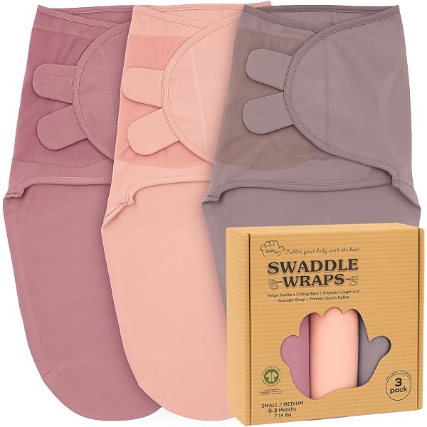 Copper Pearl Large Premium Knit Baby Swaddle Blanket - 46' X 46', Lightweight & Stretchy, Berry Color