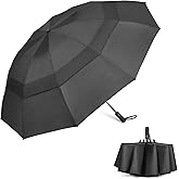 G4Free 42/46/54/62 Inch Large Golf Umbrella Compact Reverse Travel Umbrella 10 Ribs Windproof for Rain Double Canopy Automatic Open Close