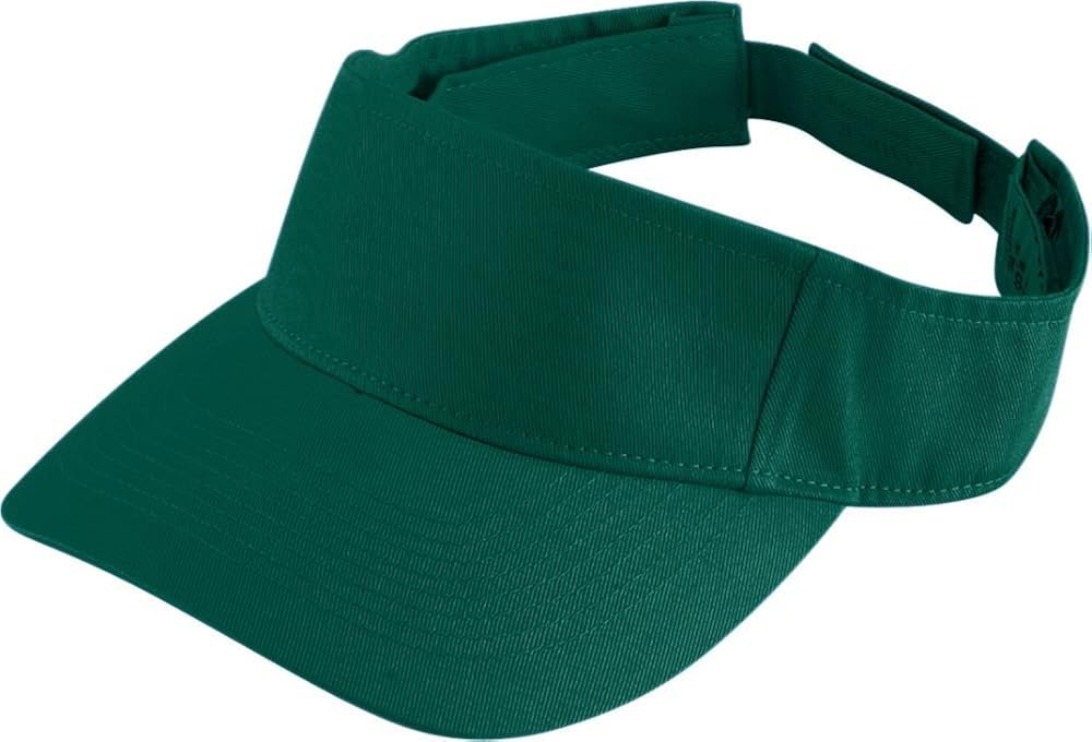 Augusta Sportswear Youth Sport Twill Visor OS Dark Green: Clothing