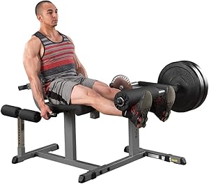 Body-Solid GCEC340 Cam Series Leg Extension and Curl Machine with Adjustable Seat, Hamstring Exerciser