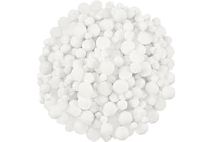 UPINS Craft Pom Poms Balls, 600 PCS White Pompoms Small Pom Poms for Crafts Mini Puff Balls Bulk for DIY Holiday Christmas De