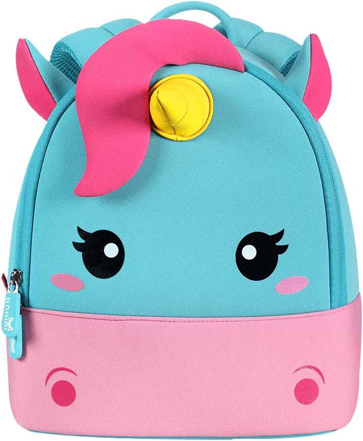 Toddler Backpack Kids Backpack Cute Animal Schoolbag Waterproof Zoo Backpack for Baby Boy and Girl Age 2 to 7 (Unicorn, Large for age 5-7)