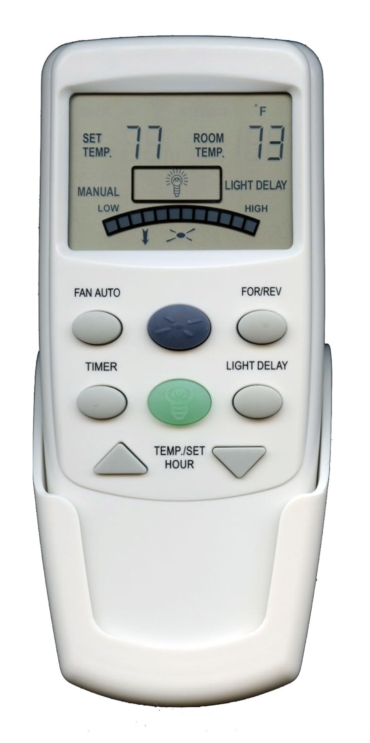 Anderic Replacement FAN-9T with REVERSE key Thermostatic Remote Control for Hampton  Bay Ceiling Fans - FAN9T (FCC ID: L3HFAN9T, PN: FAN9TR, Works receiver ...