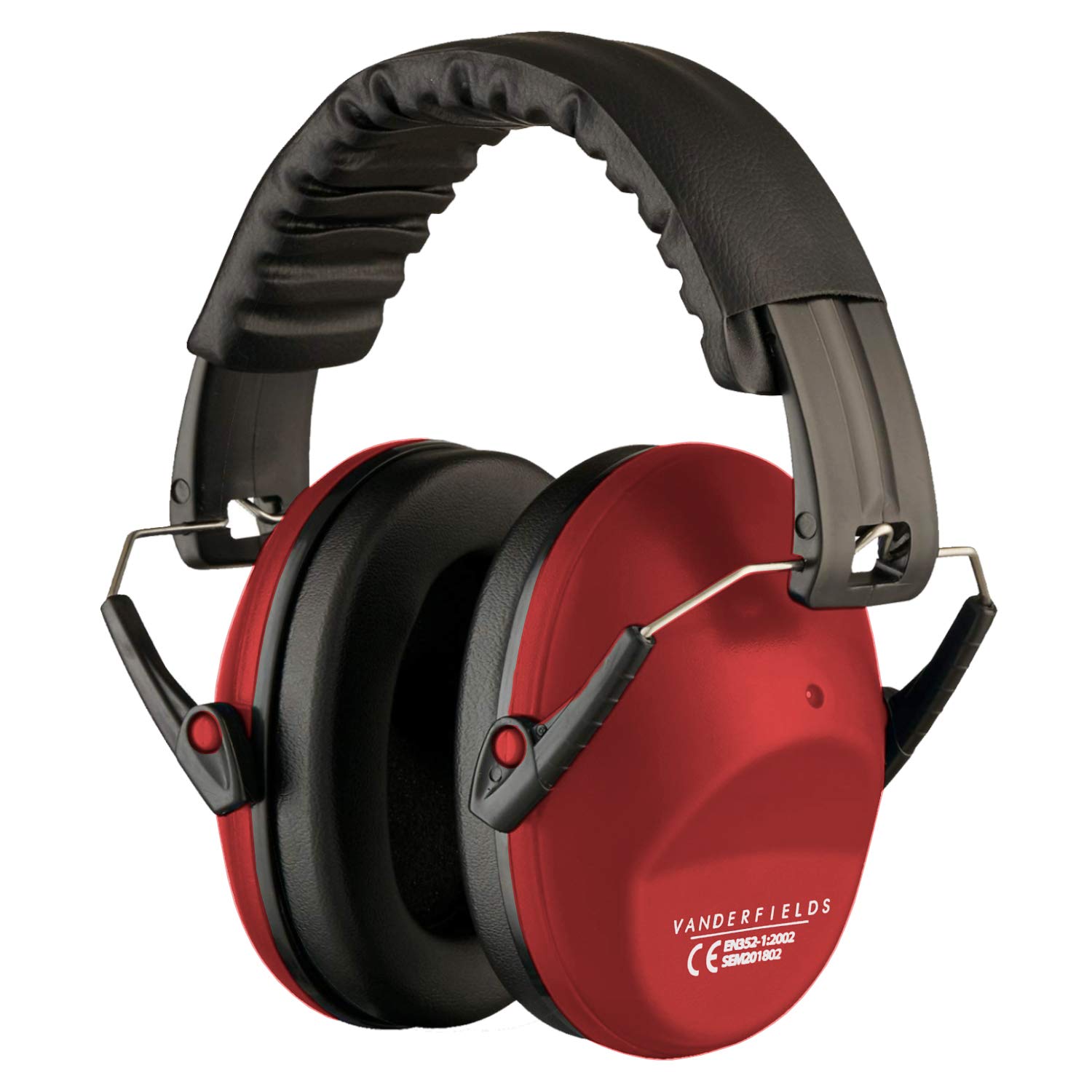Vanderfields Ear Defenders Adults - 26dB SNR - Red Nomad - Protection Passive Noise Cancelling Headphones - Safety Earmuffs Ear Protectors - Hearing Protection Shooting - Ear Defenders Autism, DIY