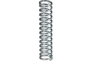 PRIME-LINE Handyman Springs SP 9724 Compression Spring, Spring Steel Construction, Nickel-Plated Finish, 0.047 GA x 11/32 In. x 1-1/2 In. (4 Pack)