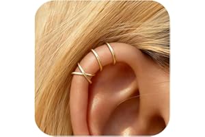 YANCHUN Ear Cuffs Non Piercing Ear Cuff Earrings for Women Trendy Clip on Cartilage Earring Stacks Non Pierced Fake Earrings Jewelry Birthday Christmas Gifts Stocking Stuffers