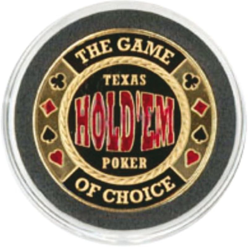 Da Vinci Hand Painted Poker Card Guard Protector, Hold'em, Brass and Classic - Image 3