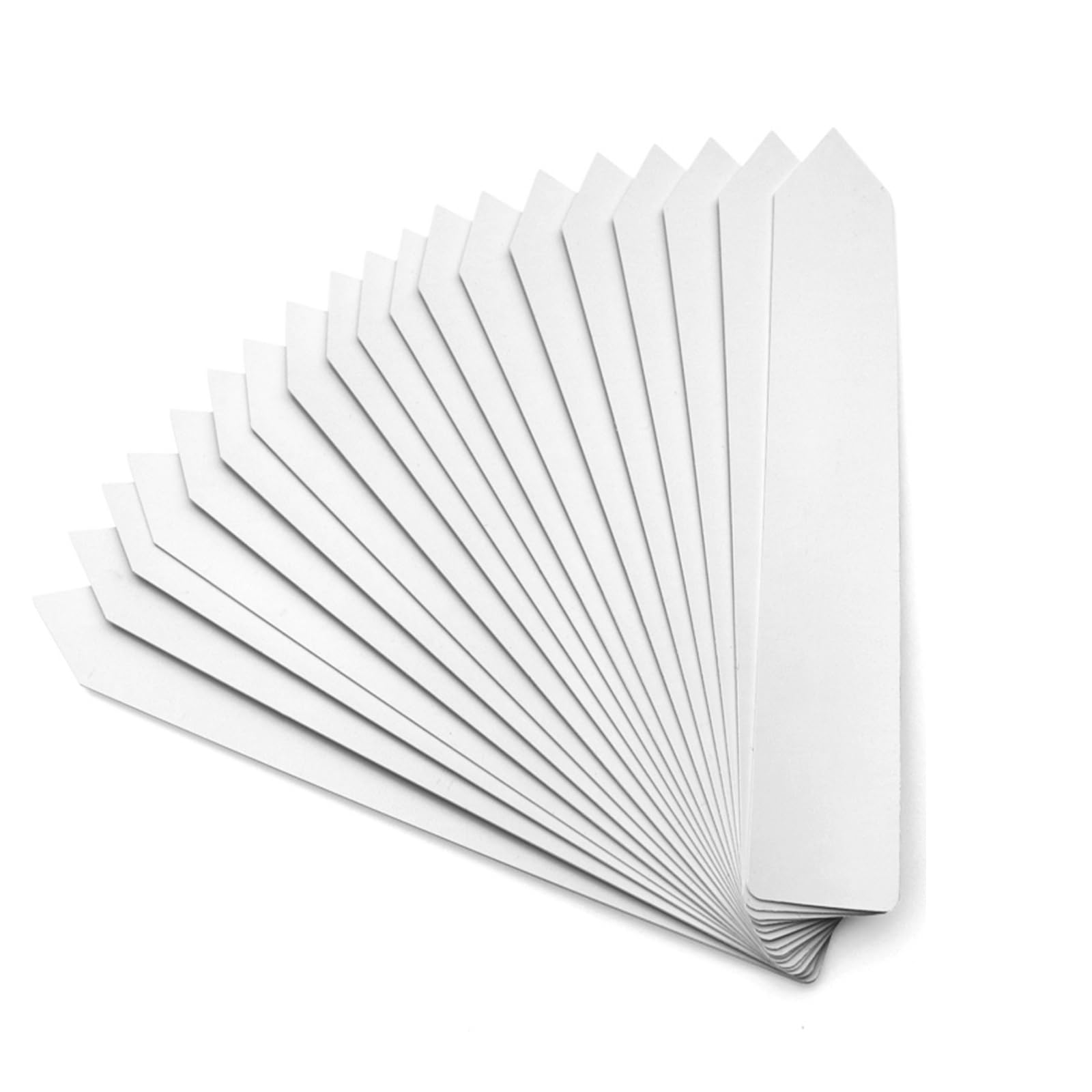 KINGLAKE 100Pcs Large Plant Labels and Pen, 15x2.5cm White Plastic Plant Tags Markers for Outdoor Plants, Waterproof Garden Seed Labels for Vegetabels Herbs Flowers Seedling