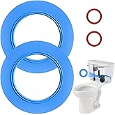 Flush Valve Seal for American Standard & Eljer Toilets, 2 Pcs Toilet Tank Parts Leak-Proof Upgraded Silicone Replacement for 