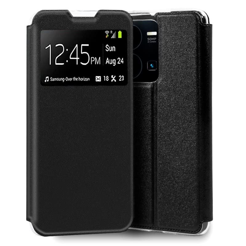 Cool Flip Cover for Vivo Y22S / Y35 Smooth Black
