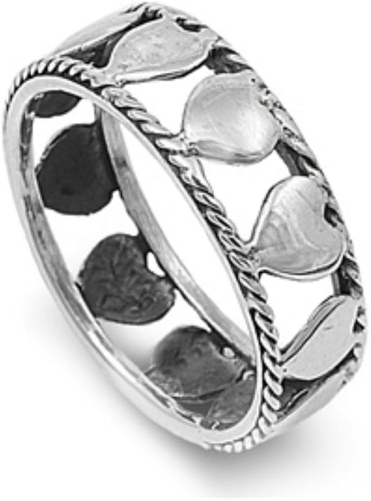 925 Sterling Silver Ring (J 1/2) Amazon.co.uk Jewellery