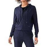 TAVI NOIR SoftTec Zip Up lightweight Hoodie for Women Moisture Wicking Athletic Sport Jacket Adjustable Drawcord & Pocket
