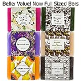Handmade Soap Bars Gift Set - 6 Pc Purelis Natural Soap Set- Artisan Crafted Soap Bars with Essential Oils. Soap Gift Set for Women Makes Best Bath And Body Holiday Gift for Women!