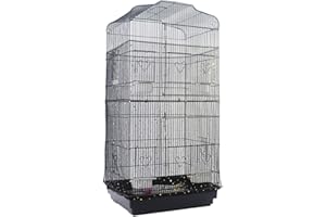 Bonaweite Extra Large Mesh Bird Seed Catcher, Bird Cage Stretchy Guard Cover, Birdcage Nylon Shell Skirt Traps Guards - 29.5” Height