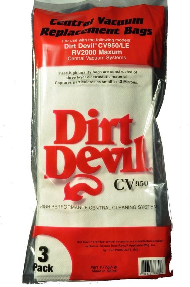 Vacuum Cleaner Bags Royal Dirt Devil CV950 RV Central Vacuum Bags