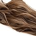 Wrap Around Synthetic Ponytail One Piece Heat Resistant Magic Paste Pony Tail Long Wavy Curly Soft Silky for Women Lady Girls 24'' / 24 inch (light brown)