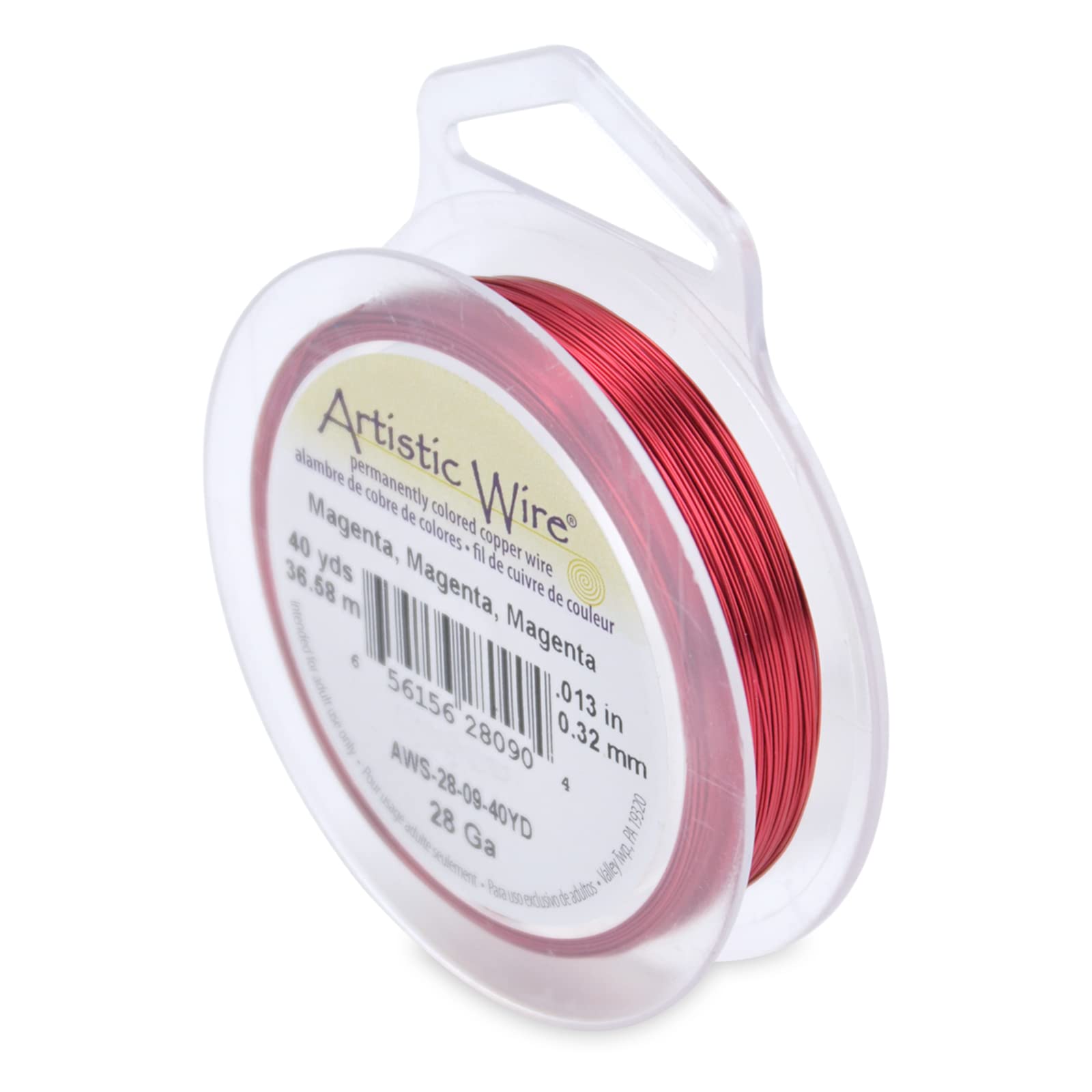 Artistic Wire 40 yd 28 Gauge Wire, Magenta — image 1