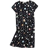 SISKIN Nightgowns for Women Cotton Sleep Shirts Womens Nightgown Short Sleeves Print Night Shirts Soft Sleepwear