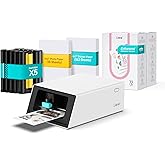 Liene PixCut S1 Creator Mega Pack - All-in-One Sticker Maker Machine for DIY Crafts, Custom Labels & Gifts, Thermal Dye-Sublimation, 300 DPI Prints, Precise AI Auto-Cutting