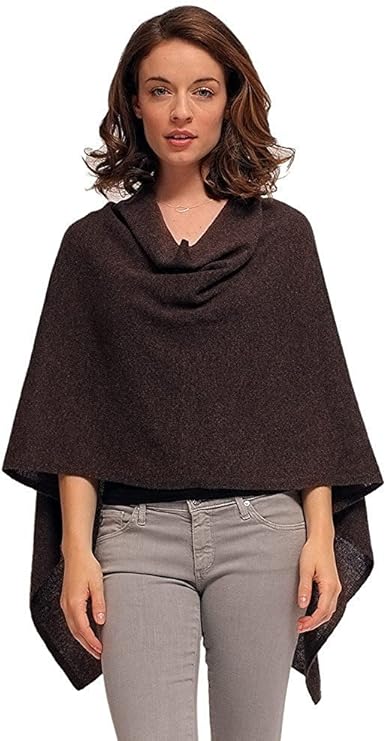 Alashan Cashmere Claudia Nichole Cashmere Draped Dress Topper - Boar/751 at Amazon Womenâs 