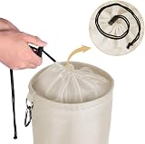 Vicloon Rose Peg Bag Large Clothespin Holder with Drawcord and Hook view 5