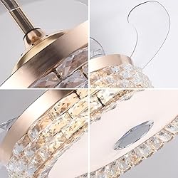 mfanchan Fandelier Ceiling Fan with