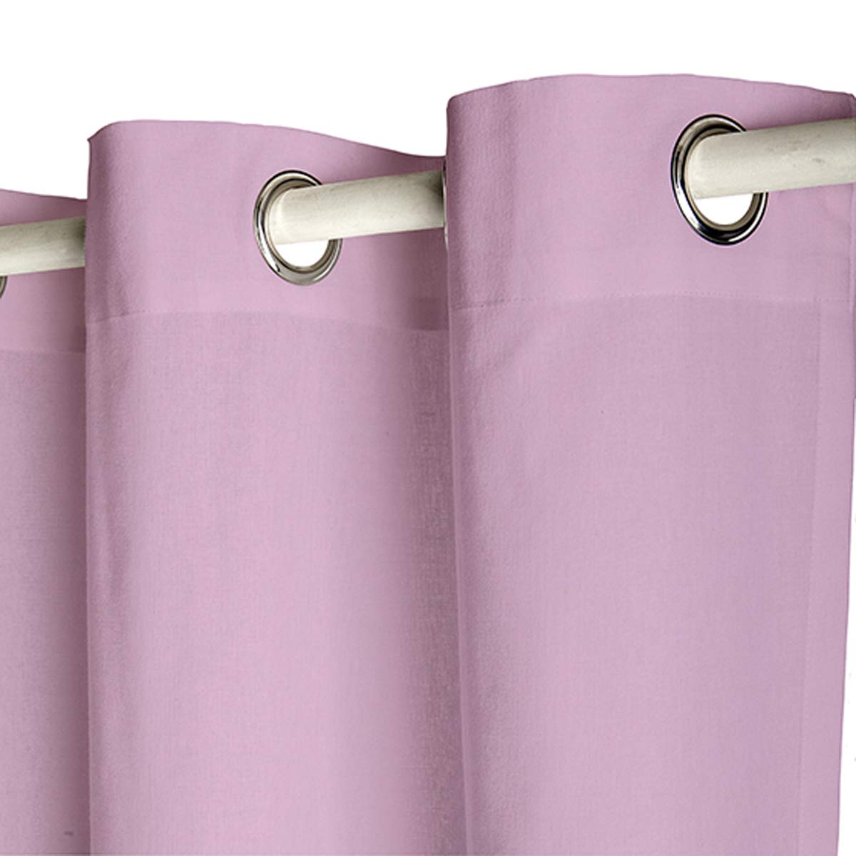 TODAY Cotton Eyelet Curtain 140 x 250 cm Powder Pink