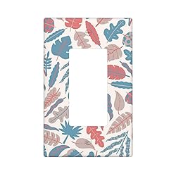 Boho Leaves Light Switch Cover Decorative Single