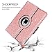GUAGUA New iPad 2018 9.7 Case iPad 2017 9.7 Case Glitter 360 Degree Rotating Stand Full Body Cover Stylus Holder Smart Auto Wake/Sleep Protective Case for iPad 9.7 inch 2018/2017 Rose Gold