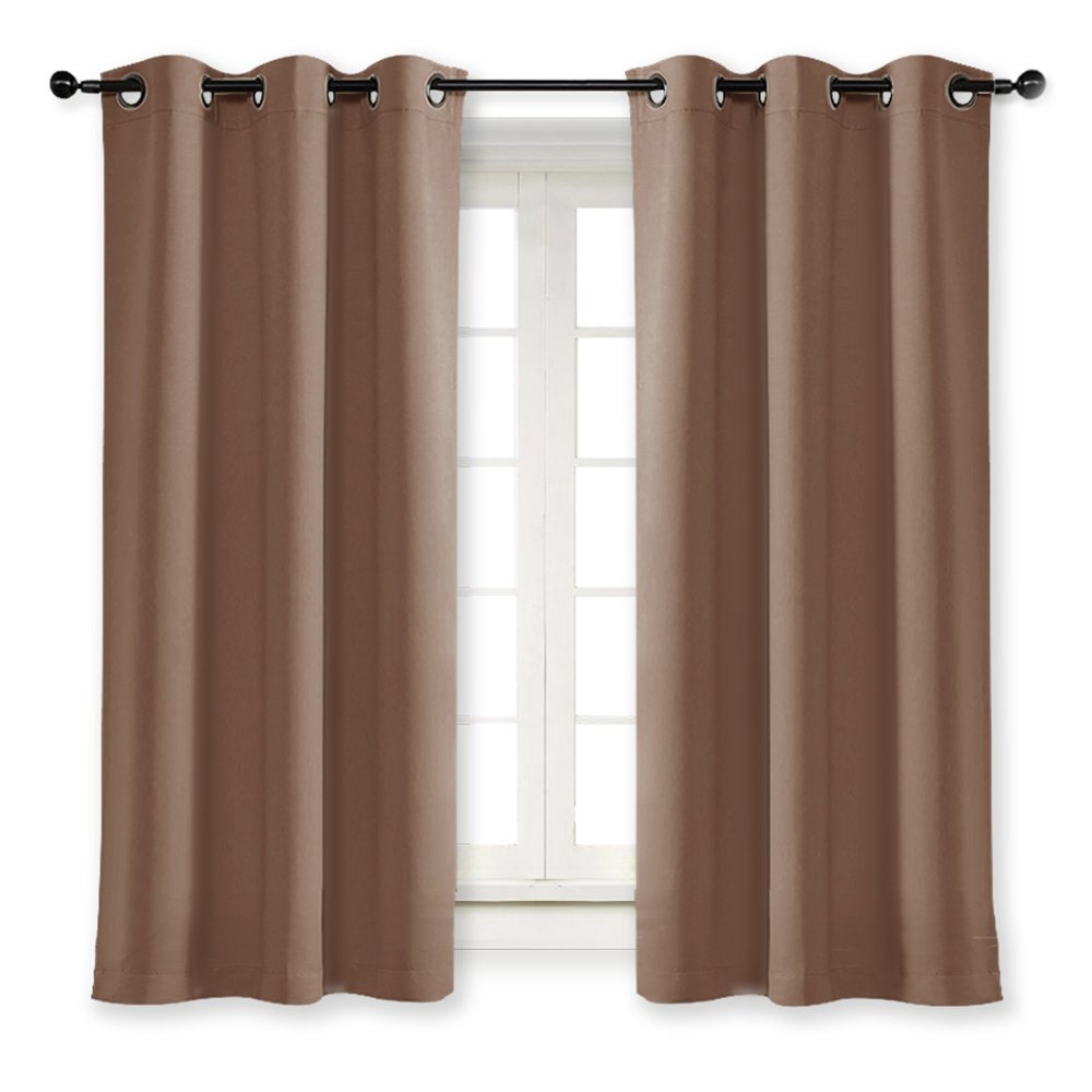 Small Window Blackout Curtain Treatment Thermal Insulated Solid