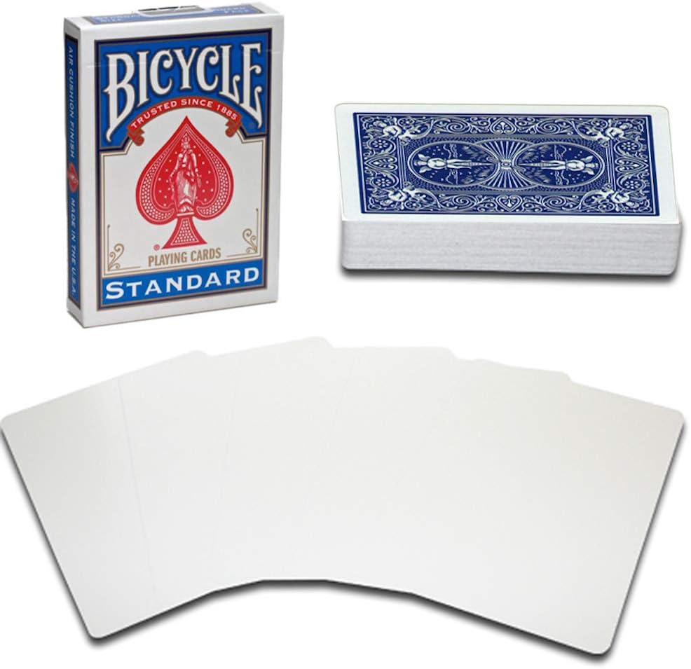 Blank Face Bicycle Playing Cards