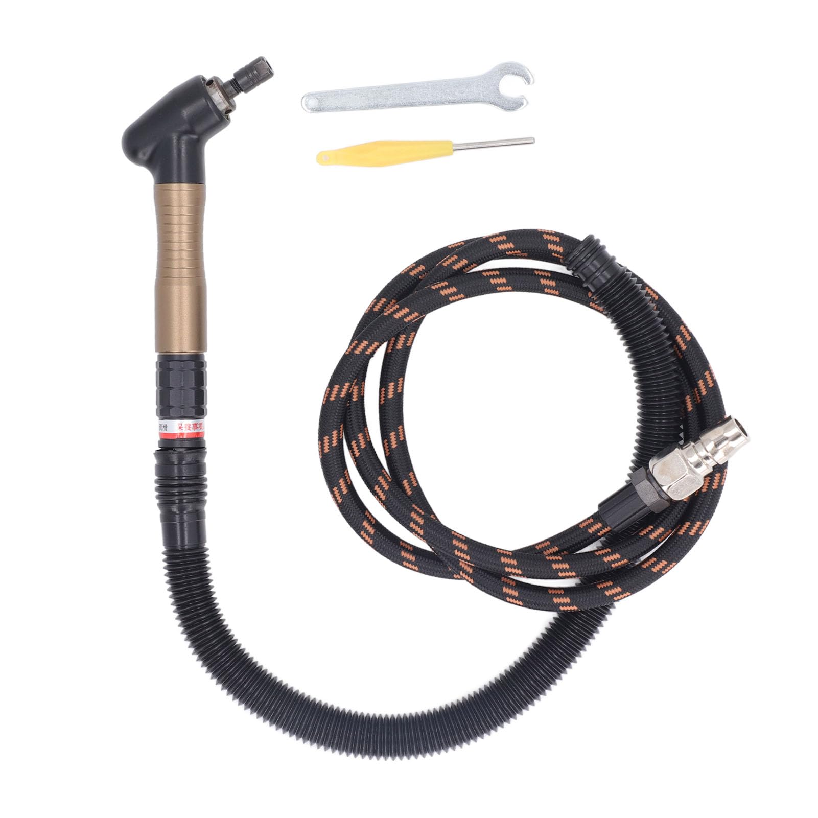 Air Micro Grinder Kit, 23500RPM 90 Degree Pneumatic Pencil Die Grinder, Pneumatic Micro Air Pencil Die Grinder Polishing Tool Kit