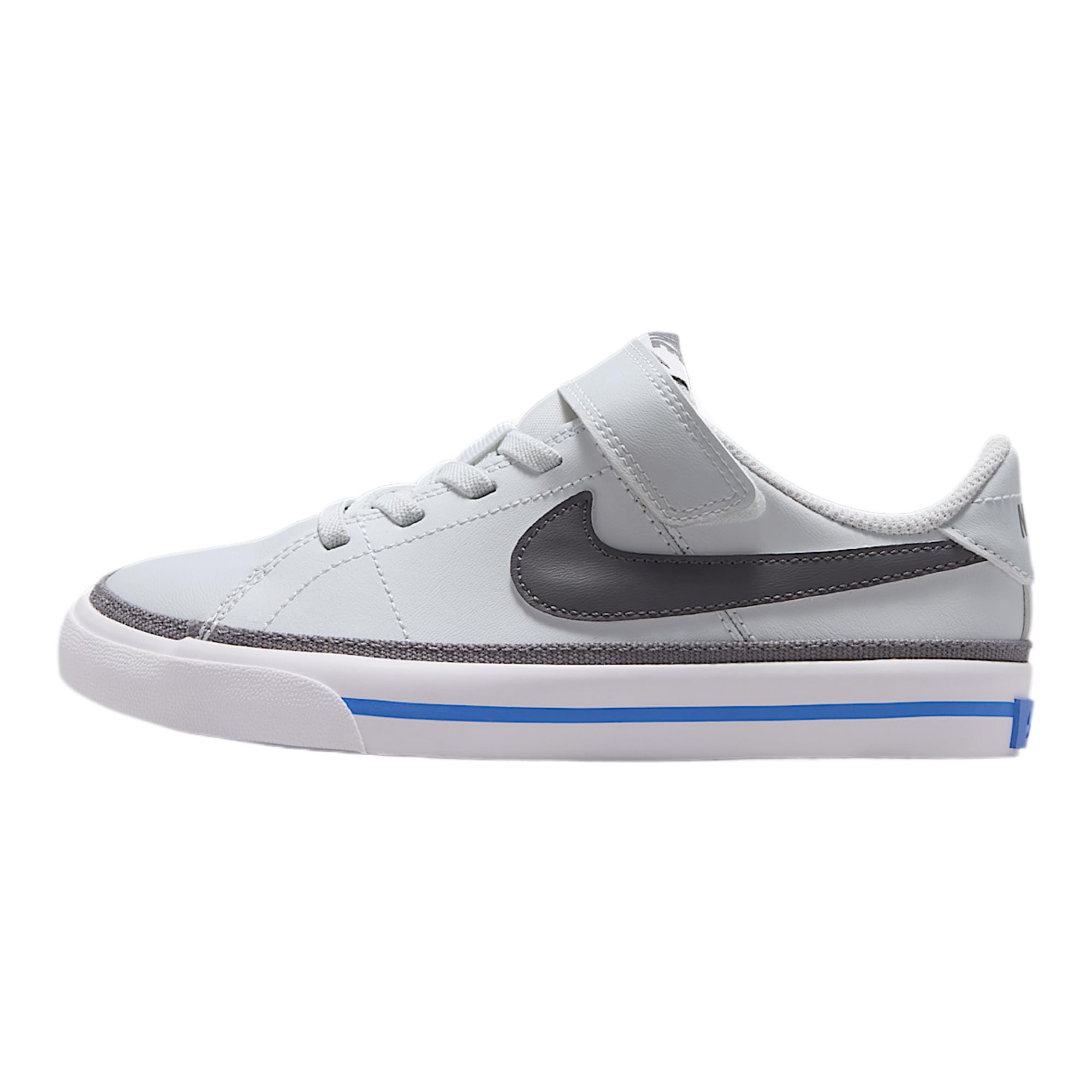 Nike Little Kids' Court Legacy Shoes, Off White/Pencil Point-Crystal Blue, 3Y Image