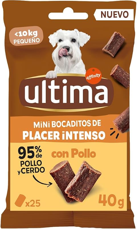 Snacks para Cães Mini/Pequenas Mordidas Intensas com Frango 12 x 40g