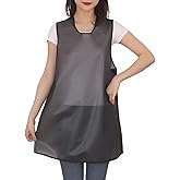 Brother Yixiu Women Home Waterproof Aprons,Cleaning Fish, Dog Grooming, Gardening, Cute Dishwashing Apron