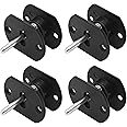 Cionyce 4 Pcs Sectional Couch Connectors, Pin Style Furniture Connector Sectional Sofa Connector Bracket(Black)