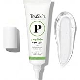 TruSkin Peptide Eye Cream Gel for Dark Circles, 0.5 fl oz | With Hyaluronic Acid to visibly smooth fine lines, hydrate and depuff tired-looking under eyes with a lightweight feel